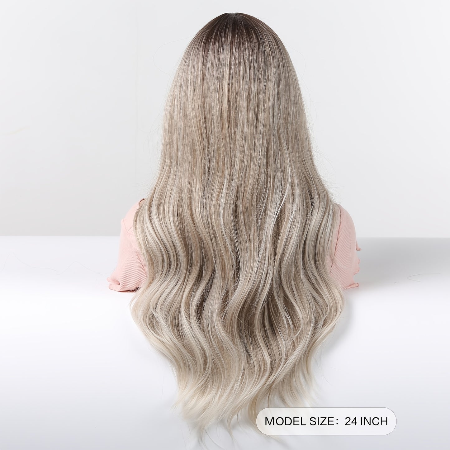 Women's 24 Inch Light Brown Coily Synthetic Wig - Glueless Monofilament Cap, 150% Density, Heat Resistant, Alcohol Free, Hair Volumizing