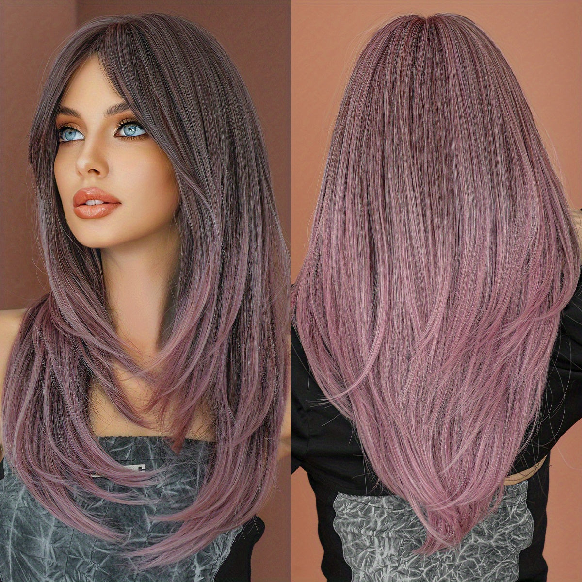 Long Wavy Dark Green Wig For Women Daily Use Natural Synthetic Miidle Part Wigs Layered Heat Resistant Music Festival