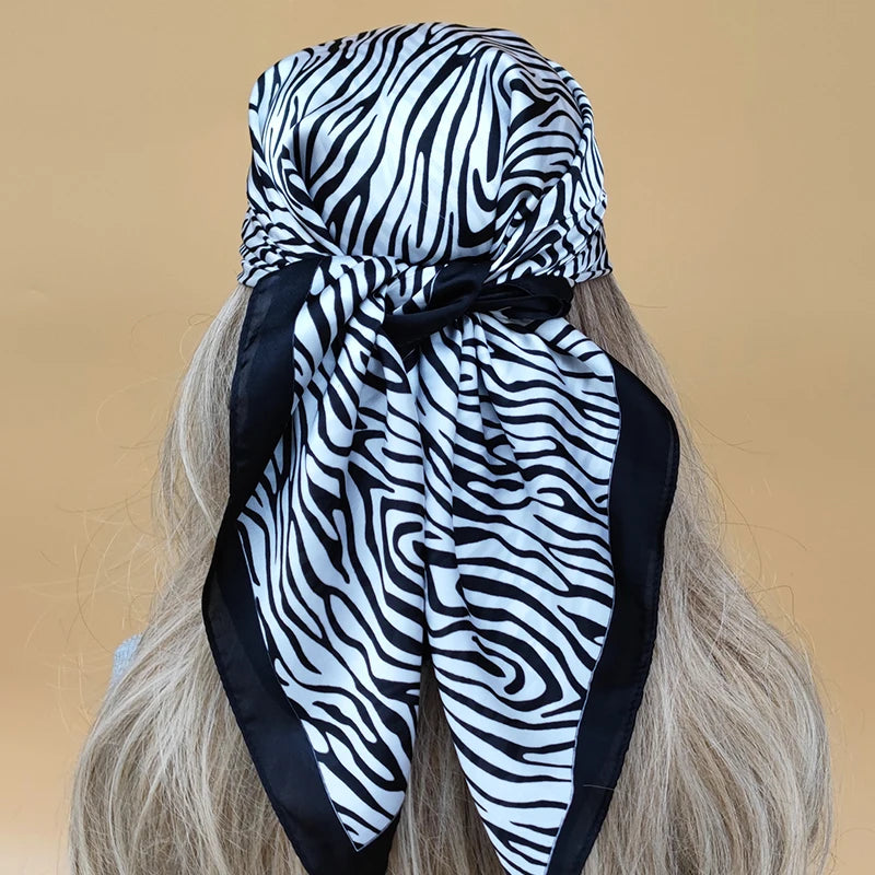 Luxury 70x70cm Silk Hijab | Sunscreen Beach Kerchief for Women | 2024 New Style Headscarf for All Seasons - Smooth Wigs