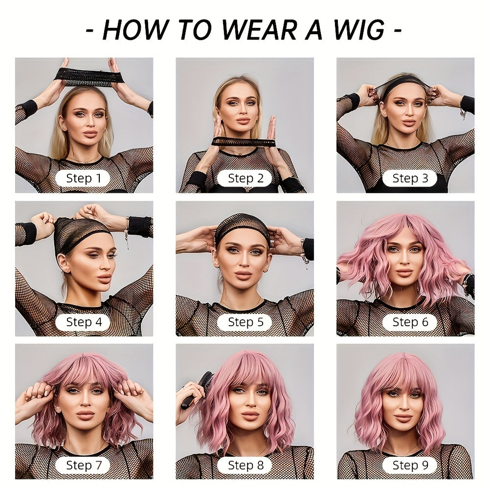 Sleek and Stylish Synthetic Wig with Bangs - Perfect for Beginners and Everyday Wear
