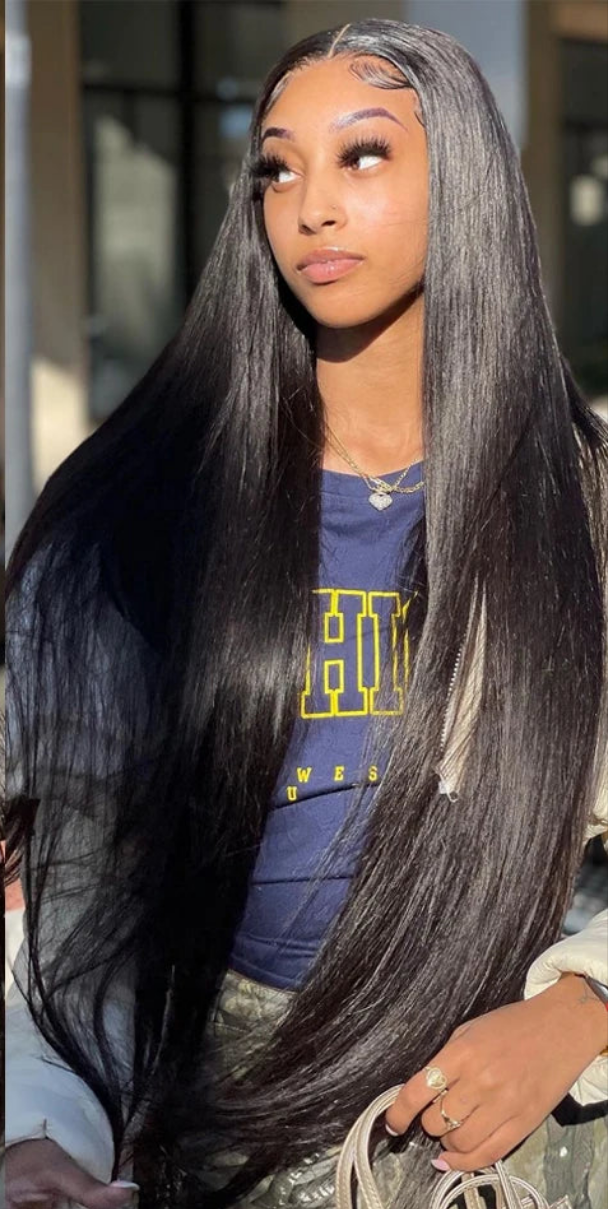 13x4  Straight Lace Front Wig 13x6 Hd Transparent | 30 40 Inch 100% Human Hair Wigs 360 Lace Frontal Wig - Smooth Wigs