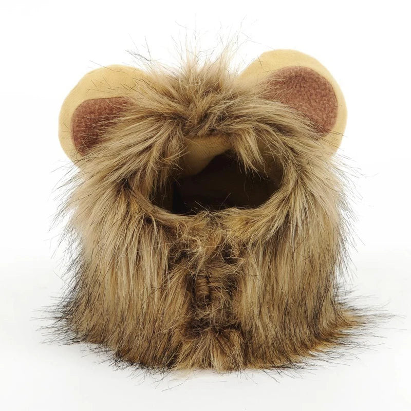 Funny Lion Mane Costume for Cats &amp; Dogs | Cute Pet Wig with Ears | Perfect for Parties &amp; Cosplay - Smooth Wigs