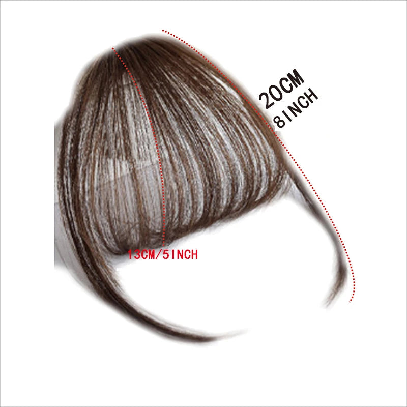 French Style Air Bangs Wig Clip | Hairstyle Tool with Hair Extension | Women's False Tassel Bangs by SmoothWigs - Smooth Wigs