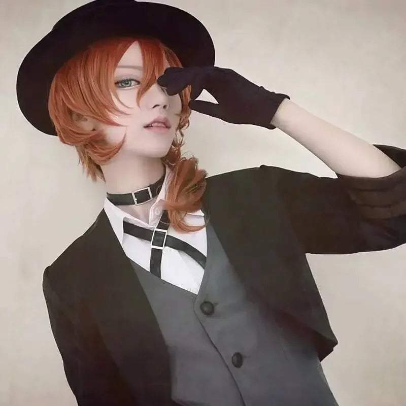 Chuya Nakahara Cosplay Wig | Bungo Stray Dogs Anime Wig | Heat-Resistant Synthetic Hair for Cosplay &amp; Costumes - Smooth Wigs