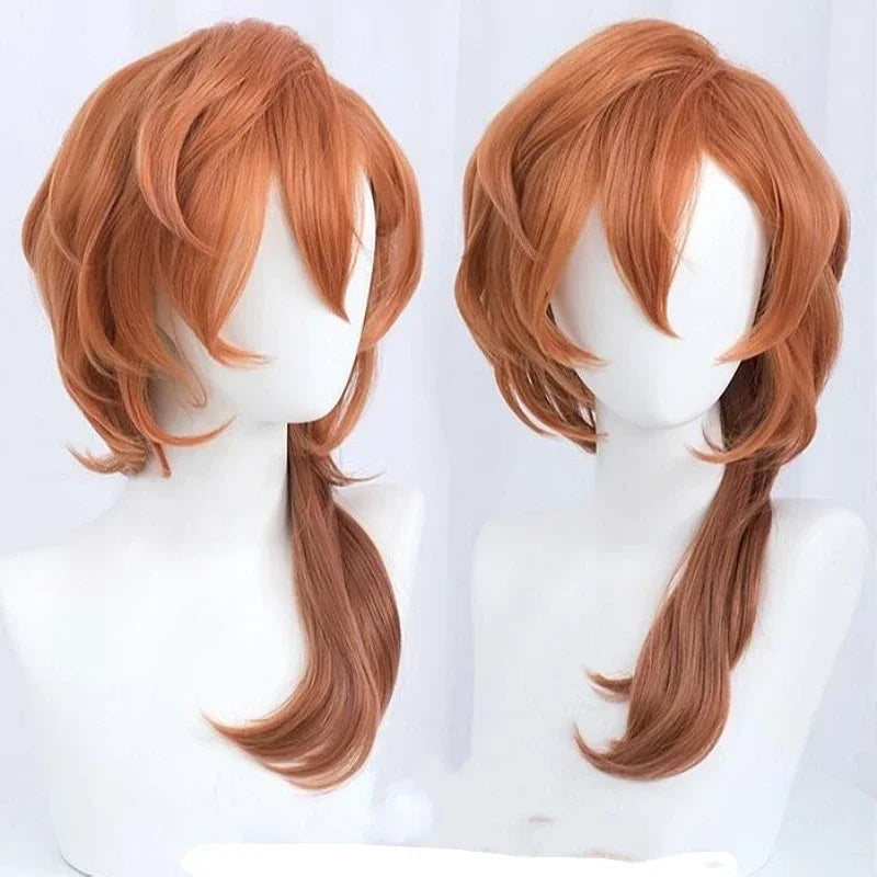 Chuya Nakahara Cosplay Wig | Bungo Stray Dogs Anime Wig | Heat-Resistant Synthetic Hair for Cosplay &amp; Costumes - Smooth Wigs