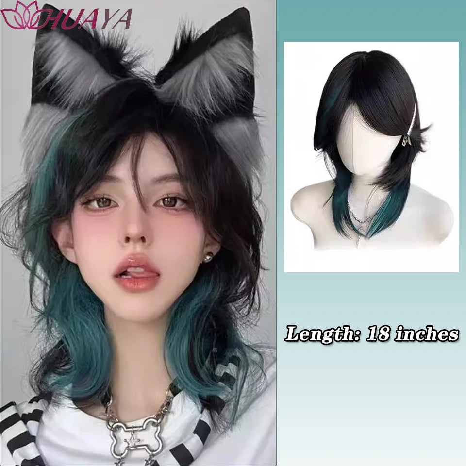 Long Curly White Gold Wig | Full Head Eight-Character Bangs | Nautral Wig with Big Waves by SmoothWigs - Smooth Wigs