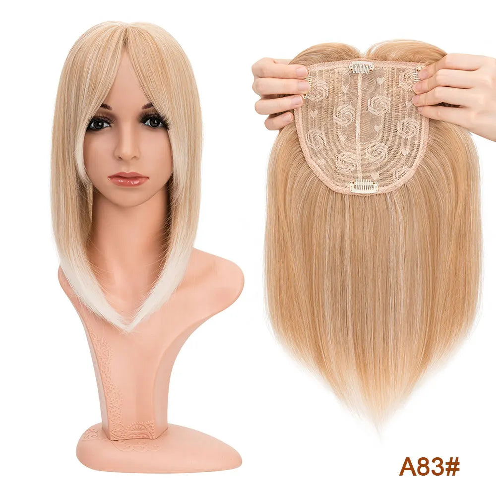 Benehair 14'' &amp; 18'' Synthetic Hair Toppers with Bangs | 6x6 Clip-In Top Hairpiece | Long Straight Wig Extensions for Women by SmoothWigs - Smooth Wigs