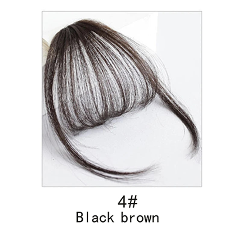French Style Air Bangs Wig Clip | Hairstyle Tool with Hair Extension | Women's False Tassel Bangs by SmoothWigs - Smooth Wigs