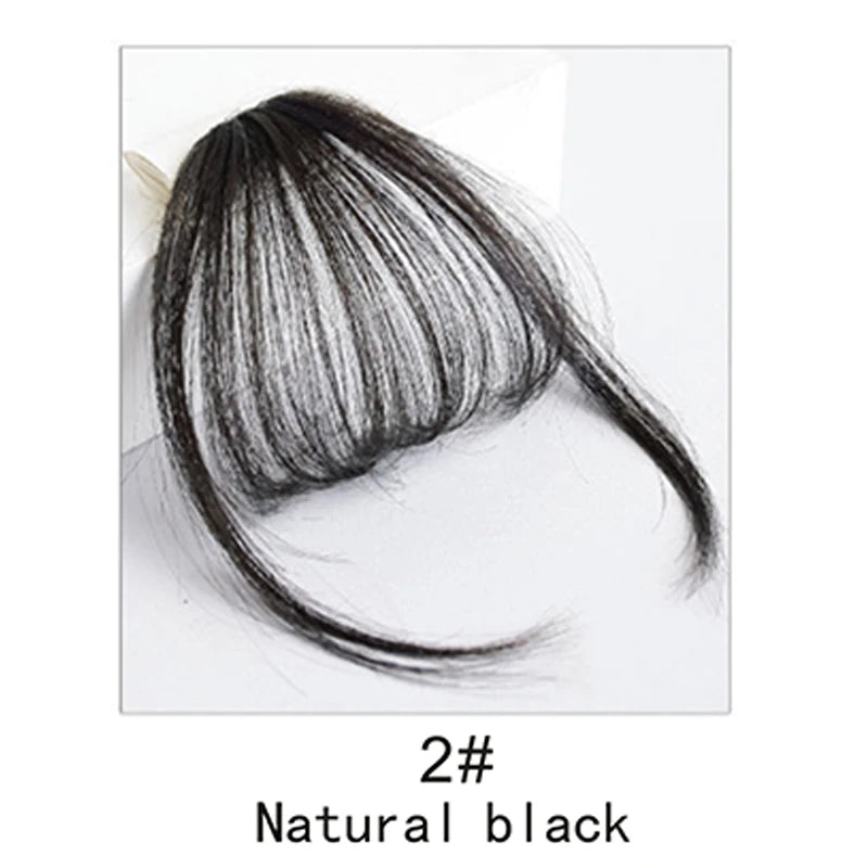 French Style Air Bangs Wig Clip | Hairstyle Tool with Hair Extension | Women's False Tassel Bangs by SmoothWigs - Smooth Wigs