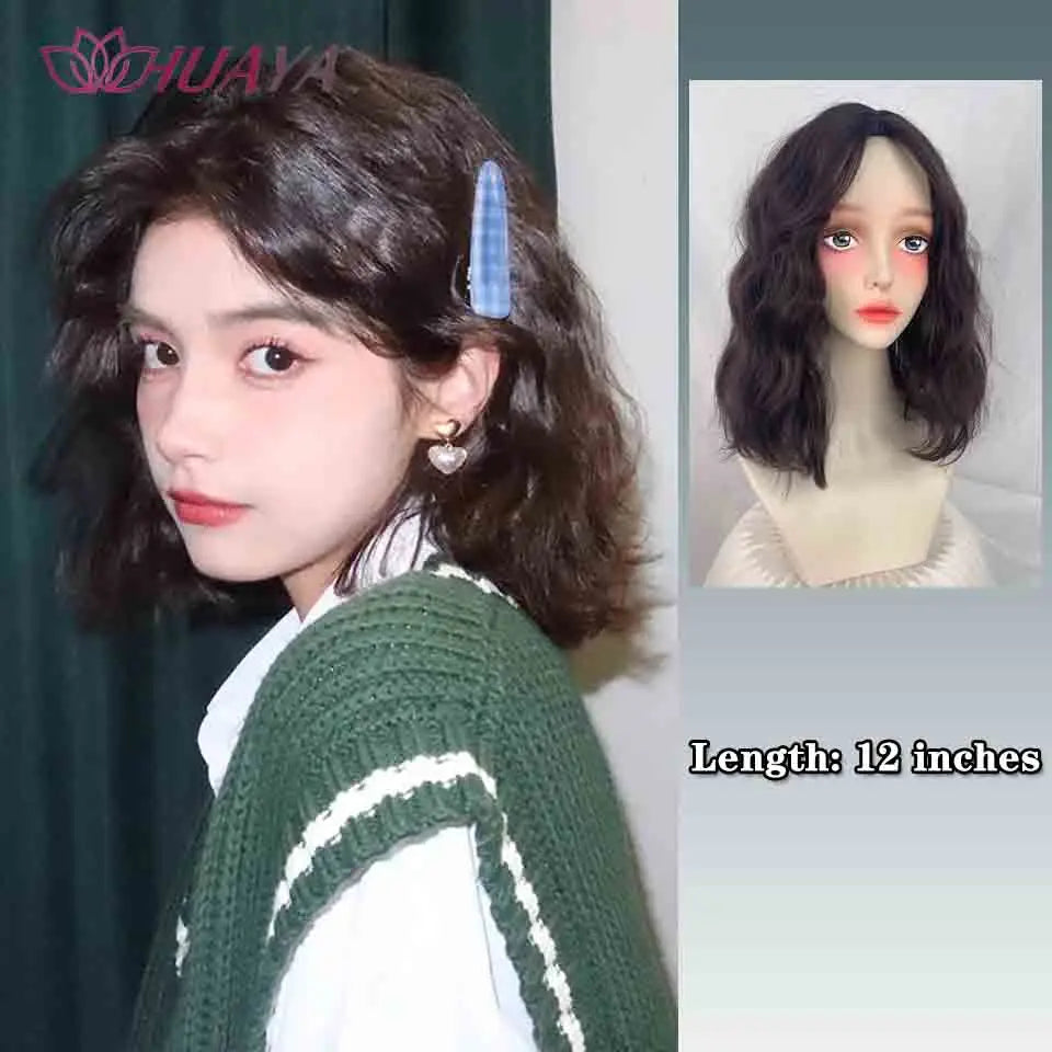 Long Curly White Gold Wig | Full Head Eight-Character Bangs | Nautral Wig with Big Waves by SmoothWigs - Smooth Wigs
