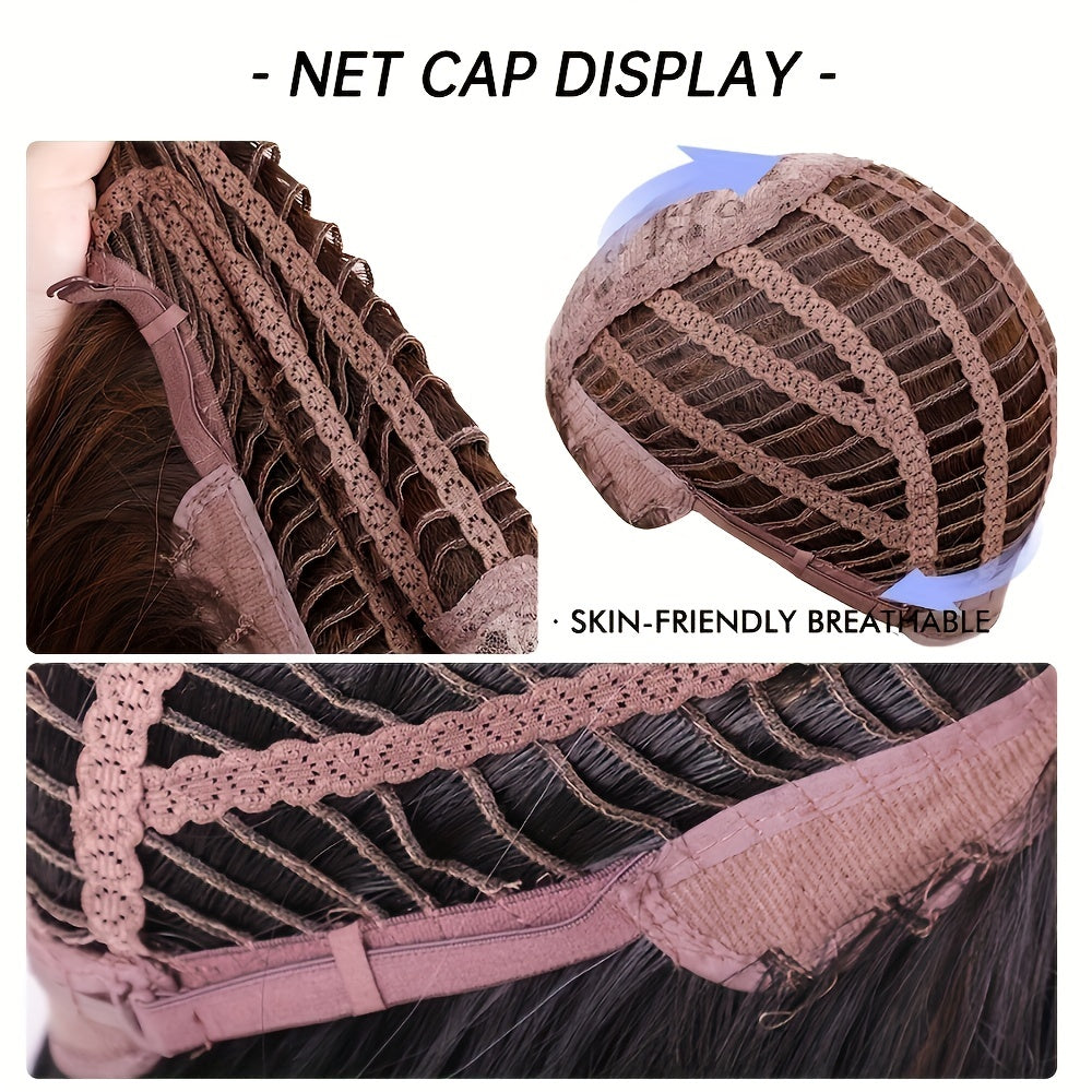 Sleek and Stylish Synthetic Wig with Bangs - Perfect for Beginners and Everyday Wear