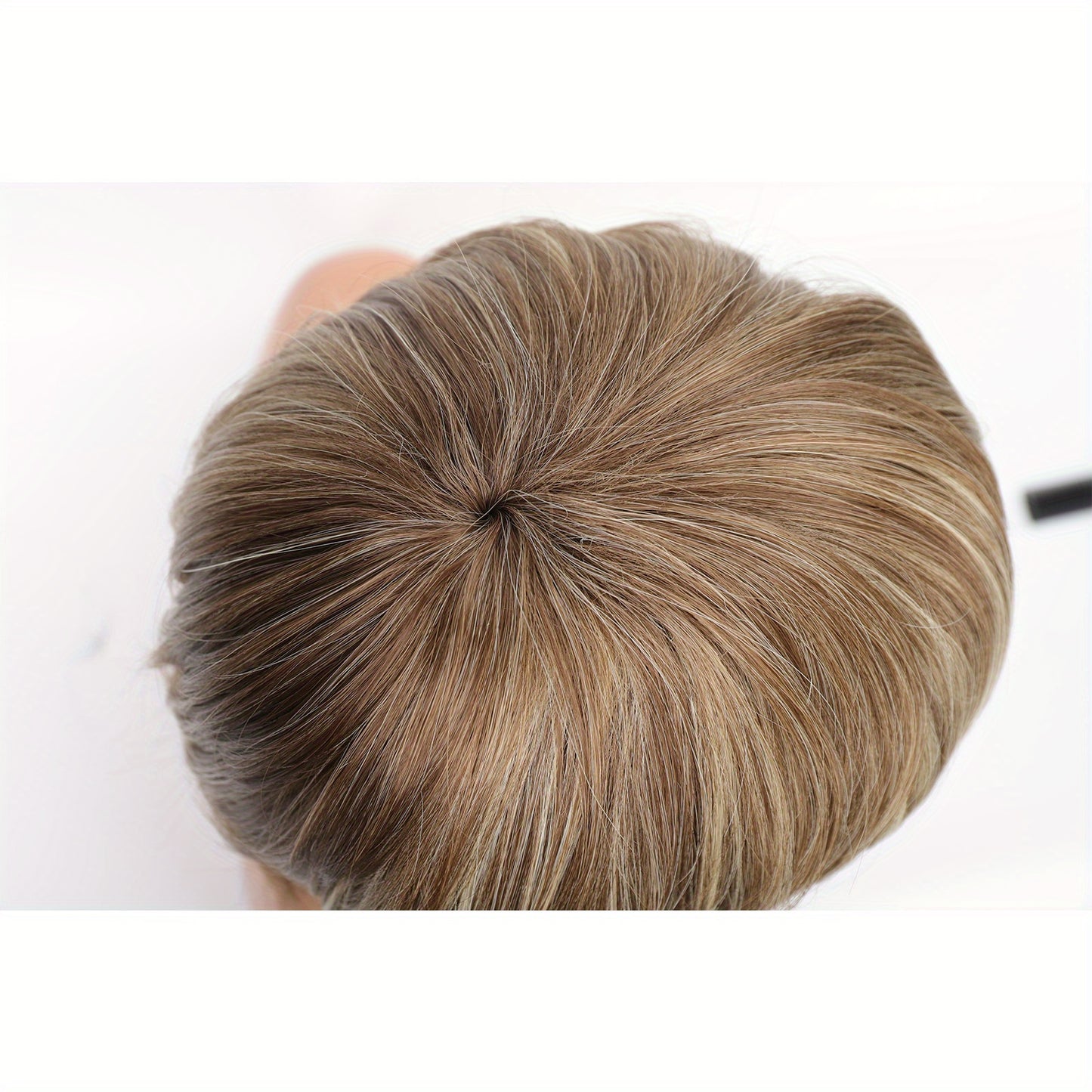 Stylish Highlight Brown Pixie Cut Wig with Bangs - Perfect for Women and Girls - Short Straight Synthetic Non-Lace Wig